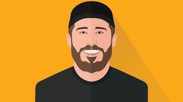 flat avatar design by illustrator speed art | Molla GDM