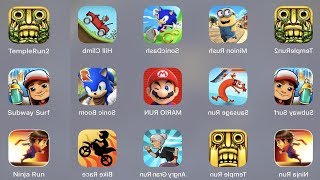 Temple Run 2,Minion Rush,Sonic Dash,Hill Climb,Subway Surfer,Sausage Run,Mario Run screenshot 5