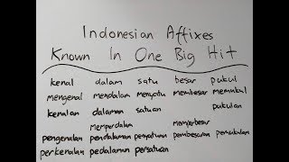 Indonesian Affixes: Known In One Big Hit - Episode 2: -kan and -i