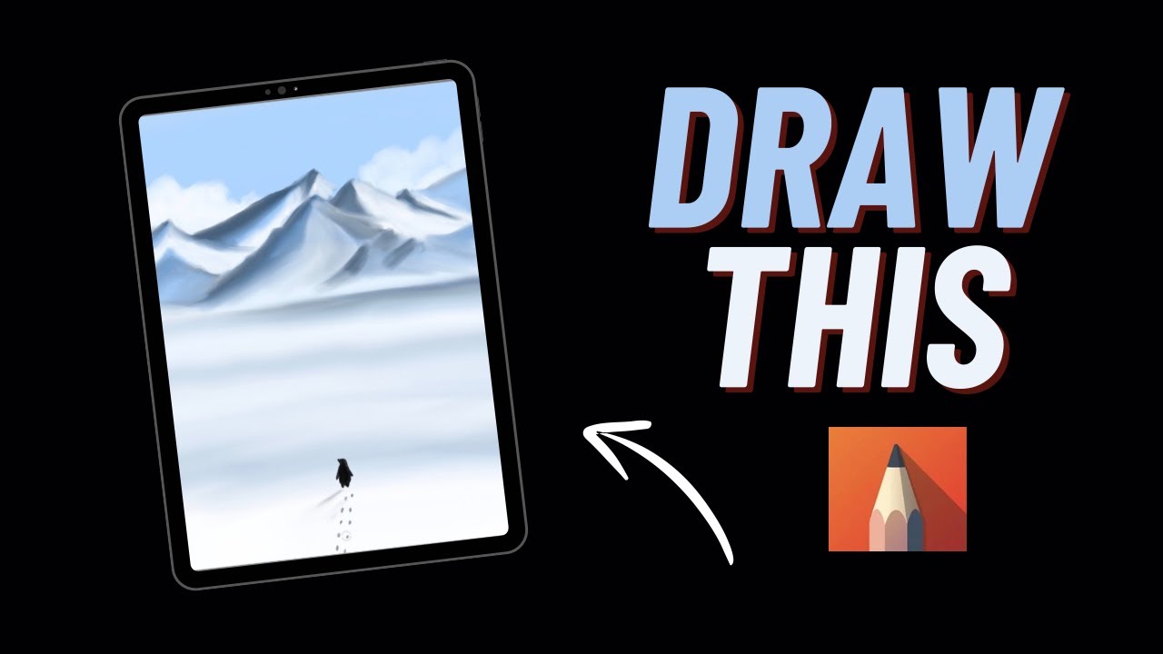 But Why ? Penguin Digital Drawing l Autodesk Sketchbook 🐧