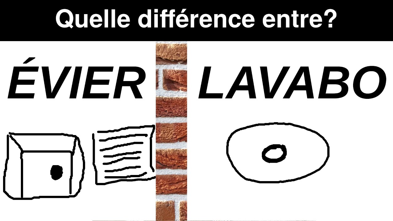 Quelle différence entre un évier et un lavabo ?