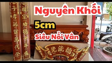 Cuốn Thư Câu Đối Nguyên Khối Gỗ Hương Đá Đẹp - Đồ Thờ Nam Quỳnh