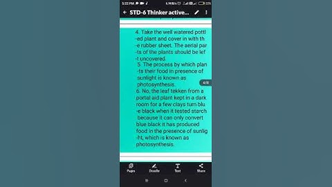 STD-6 Thinker active Science Workbook STD-7  Getting to Know Plants Best Solution