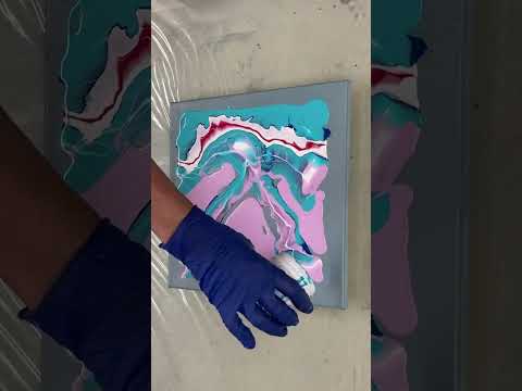 Watch This Stunning Acrylic Pour Transform into "Celestial Awakening" | Fluid Art Abstract Painting