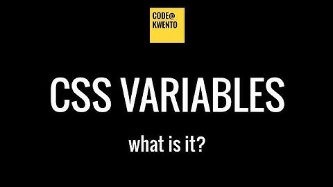 Intro to CSS Custom Properties a.k.a. CSS Variables