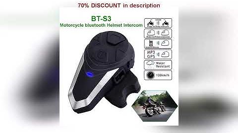 A must-have product! BT-S3 Bluetooth Motorcycle Helmet Intercom Headset Headphones BTS3 Motorbike