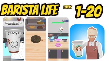 Barista Life Game All levels 1-20 Gameplay Walkthrough (iOS-Android)