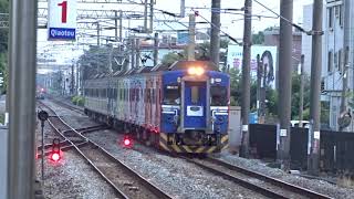 2019‎-‎10-‎22‎ 橋頭車站EMU500(569+554)1月台進站【交會EMU800進站】
