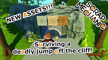 New Invisible and Construction Assets/Blocks! ( Scrap Mechanic Mods Gameplay )