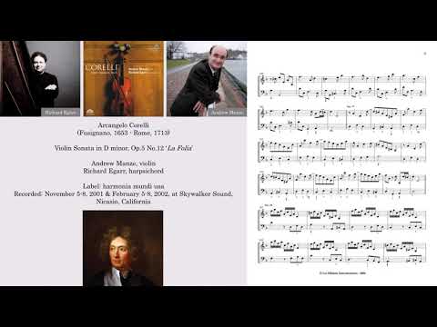 Corelli - 'La Folia', Violin Sonata in D minor - Andrew Manze, Richard Egarr