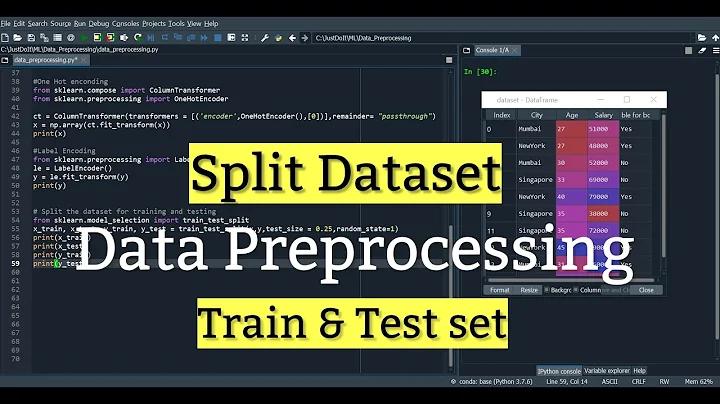 Splitting data into Train and Test Set | Data Preprocessing | Machine Learning | Python | Data Magic
