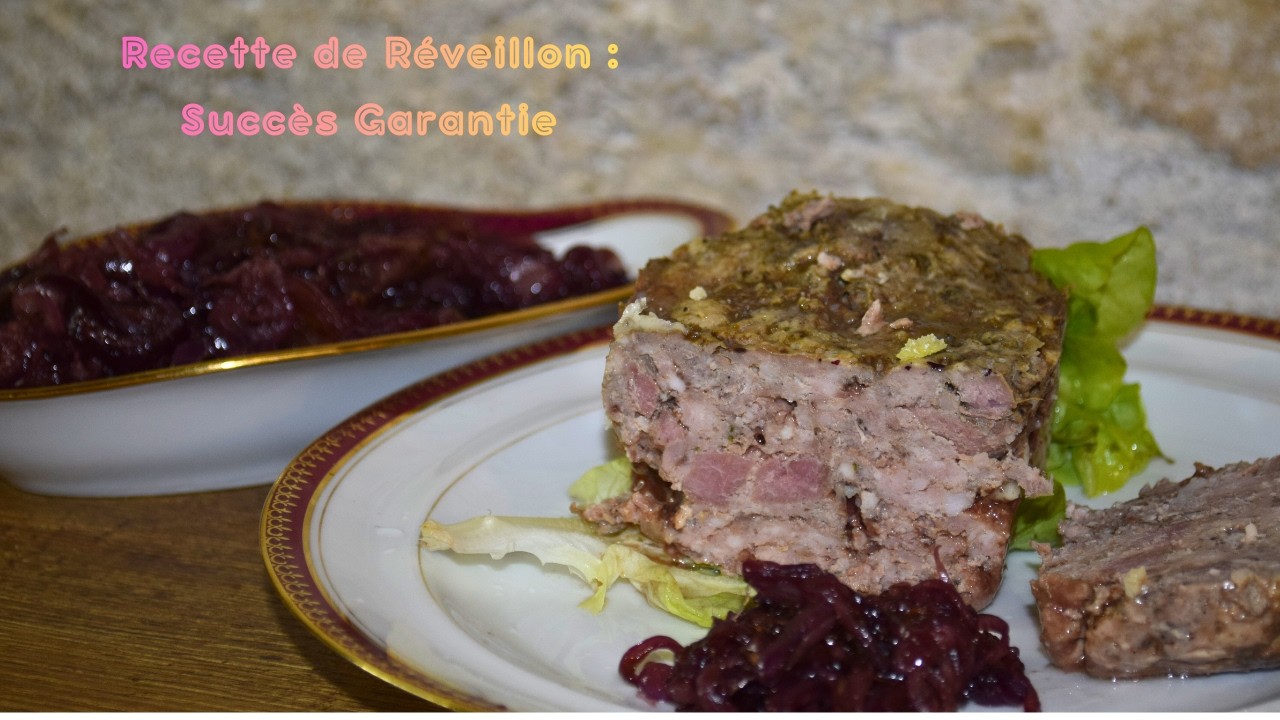 Entrée de Noël Idéale : Terrine aux Aiguillettes de Canard + Oignons Rouges Caramélisés