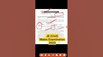 OSSC JE (CIVIL) Notice  Mains Examination 2023 |  Combined Technical Services Recruitment 2022