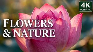Flowers 🌸 | 4K Nature | Non-AI Nature, Peaceful Lo-Fi Music & Nature Sounds | Relax & Focus #lofi