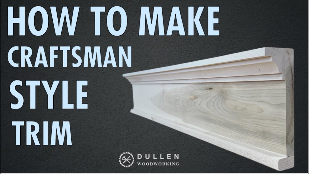 How to make Craftsman / Mission style Trim - YouTube