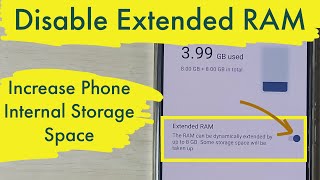 How to Disable Extended RAM and Increase Phone Internal Storage Space in any Vivo Phone screenshot 5