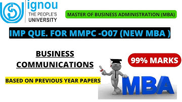 MMPC 007 IMPORTANT QUESTION FOR #IGNOU_MBA  #IGNOU_MBA_SYLLABUS #NEW_MBA_MMPC #GYANGATE #MBA #EXAMS.