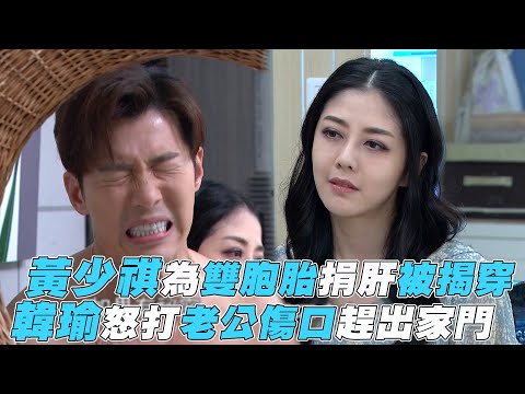 【天之驕女】黃少祺為雙胞胎捐肝被揭穿 韓瑜怒打老公傷口趕出家門