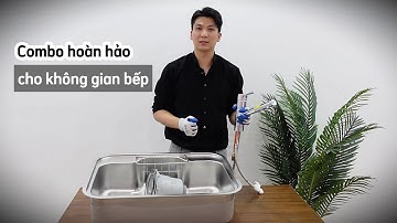COMBO CHẬU & VÒI RỬA BÁT CAO CẤP NỘI ĐỊA NHẬT – NÂNG TẦM GIAN BẾP !