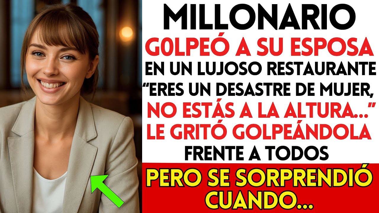MILLONARIO G0LPEÓ A SU MUJER EN UN RESTAURANTE DE LUJO, PERO SE SORPRENDIÓ CUANDO ELLA...