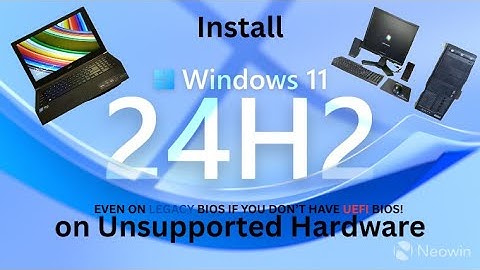 How to Install Windows 11 24H2 on Unsupported Hardware (works on any pc! even on legacy bios!)