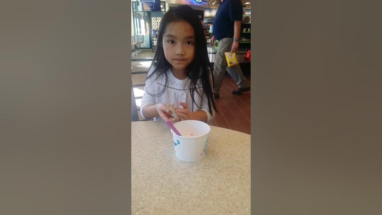 Eating frozen yogurt at a RaceTrac. Place got everything. YouTube