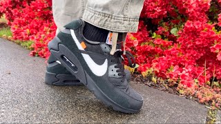 Best Quality Off White Air Max 90 On Foot Review And Sizing Guide