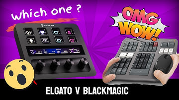 Elgato Streamdeck + V Blackmagic Speed editor