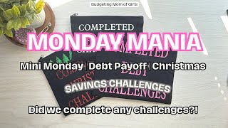MONDAY MANIA 💰 | Mini Monday | Debt Savings Challenges | Christmas Savings Challenge |
