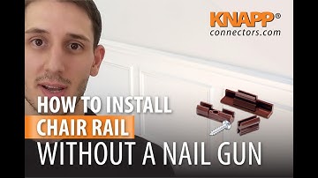 How to Install Chair Rail on Your Wall - Best Way for Pro Installation - No Glue, No Nail Gun