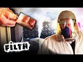 Extreme Cleaner Uses Smoke Bomb to Clear Out Disgusting Flat | Grimefighters | Season 2 | Filth