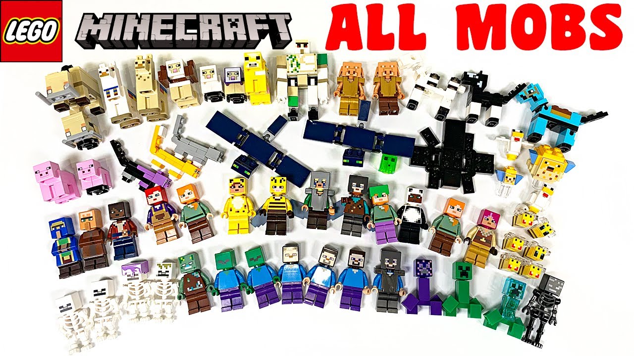 LEGO Minecraft 2021 Mobs Minifigure Collection Review - YouTube