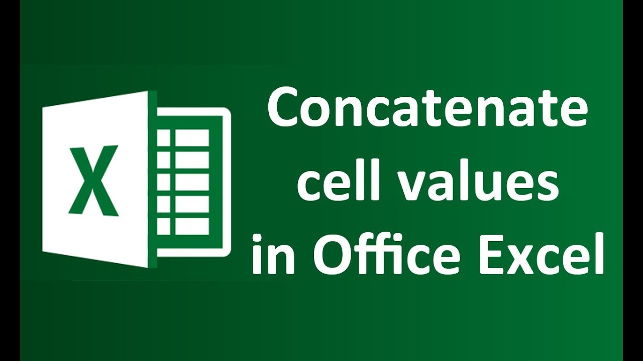 How To Concatenate Multiple Cell Values In Single String In Excel YouTube
