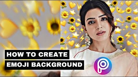 HOW TO CREATE AN EMOJI BACKGROUND EDIT | PICSART |TUTORIAL