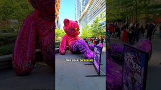 Giant Bear Sculpture At Hudson Yards - "Love Matters" By Brendan Murphy