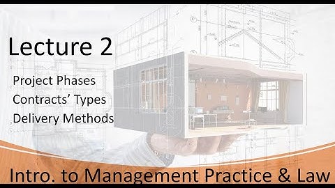 Lecture 02 -Project Management - Phases   Contact   Delivery Methods
