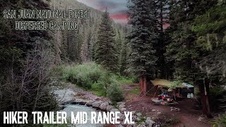 AMAZING CREEKSIDE CAMPING IN THE SAN JUAN'S  HIKER TRAILER