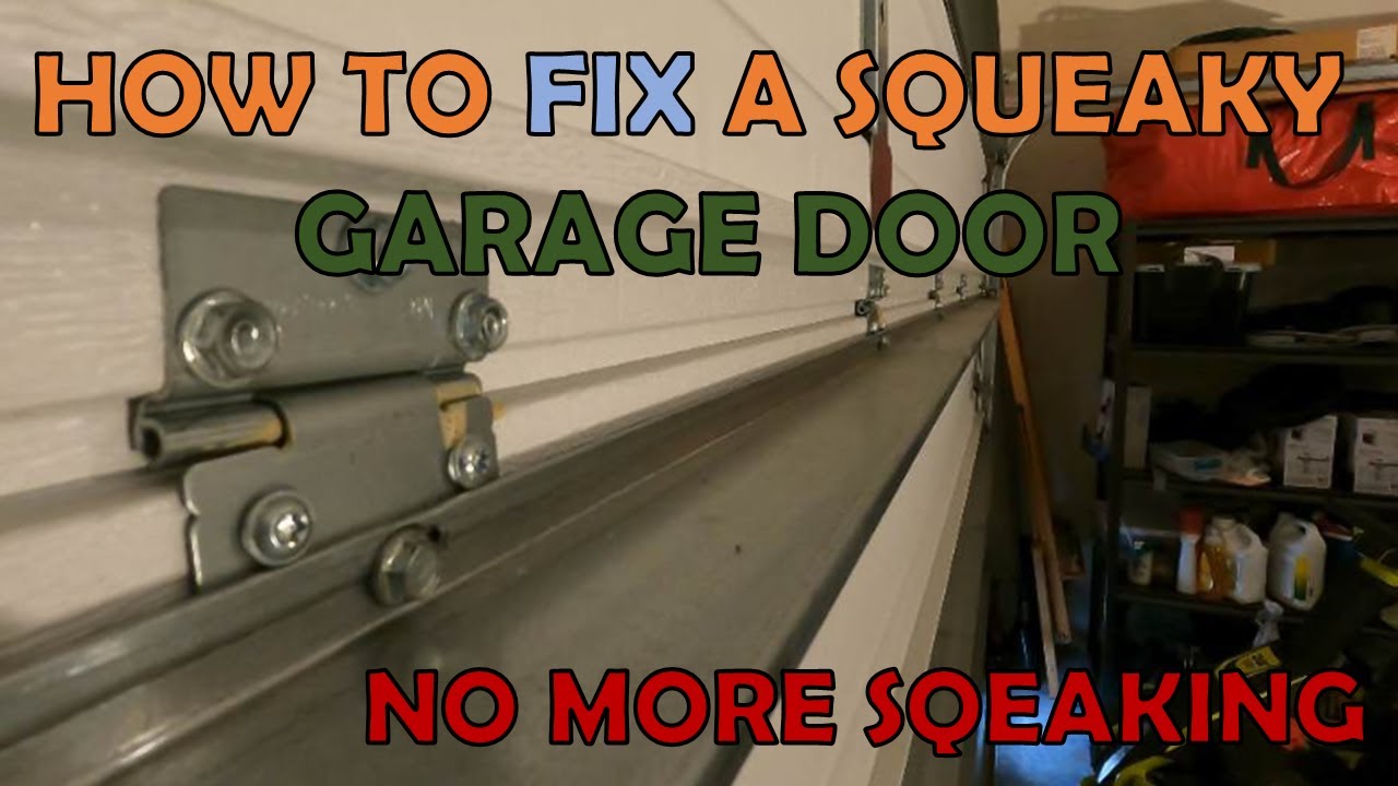 How To Fix a SQUEAKY and LOUD Garage Door - YouTube