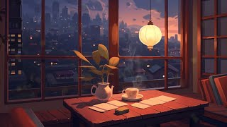 Japanese night cafe vibes ☕ 1 hour lofi hiphop mix/ lofi study/ work/ chill beats