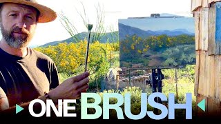 Making a Painting with Only One Brush.