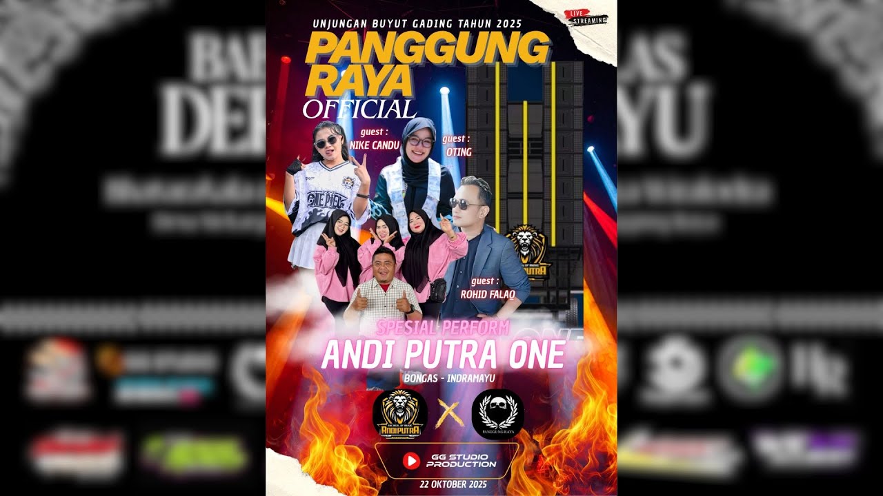 LIVE ANDI PUTRA ONE || PANGGUNG RAYA OFFICIAL MEKARGADING || ACARA BUYUT GADING 2025 || 22 OKT 2025