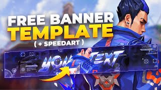 FREE Valorant Youtube Banner Template   SPEEDART [ Link in the Description | FREE DOWNLOAD ]