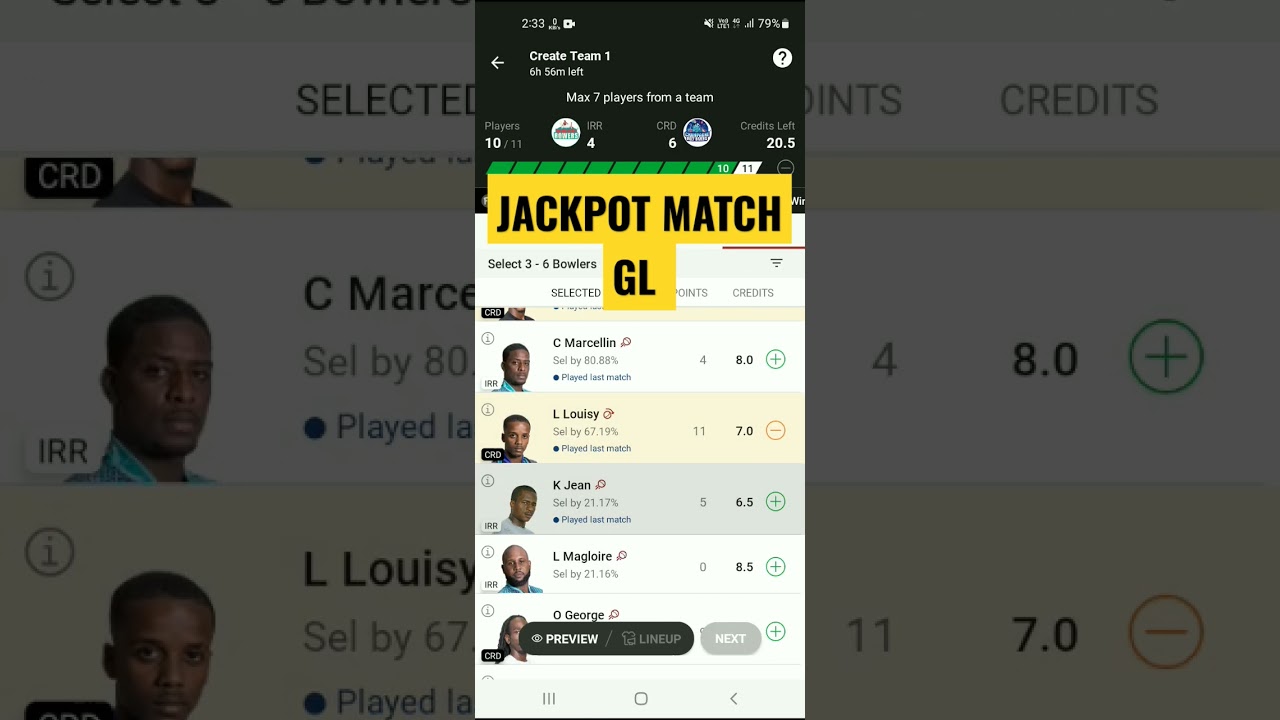 IRR VS CRD DREAM11 TEAM/💯DETAILED ANALYSIS/PREDICTION