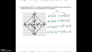6.7 Similarity Transformations - Dilations Notes