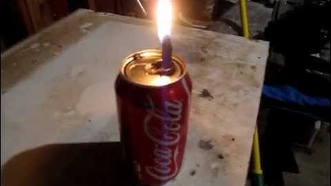 Coke Can Waste Motor Oil Lantern