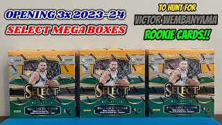 MUST BUY!! Opening the NEW 2023-24 SELECT NBA MEGA BOXES to hunt for VICTOR WEMBANYAMA Rookie Cards!