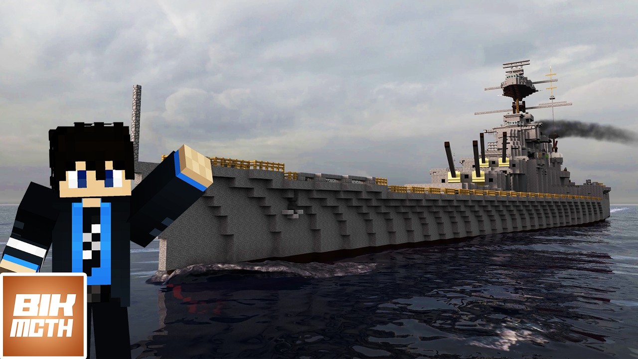 เรือ HMS Hood ของผมใน Minecraft - YouTube