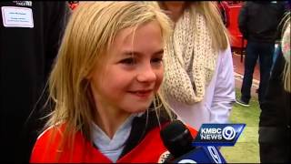 Emma at the Chiefs game