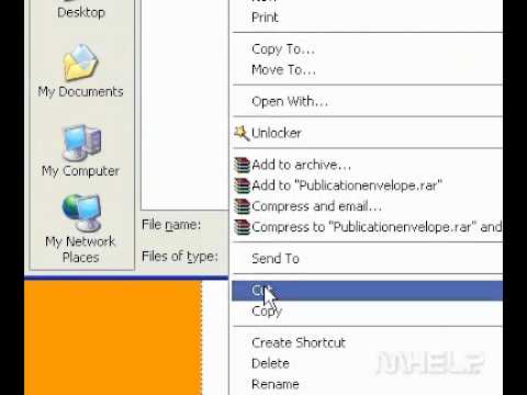 Microsoft Office Publisher 2003 Move a file - YouTube