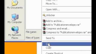 Microsoft Office Publisher 2003 Move a file